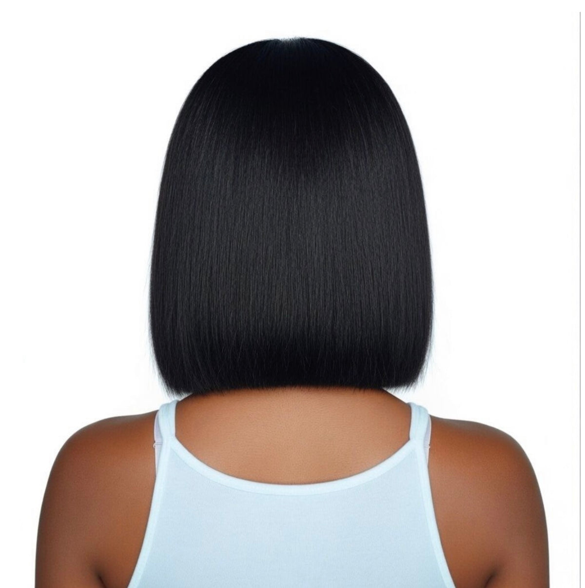 Luxe Sleek Bob Wig with Wispy Bangs