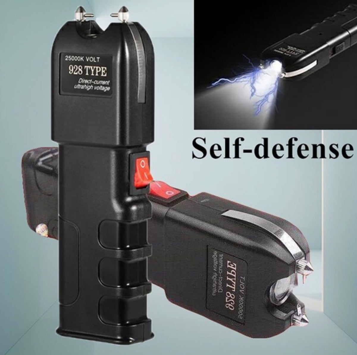 GS 928 Self Defense Stun Gun/Tazer With Flashlight